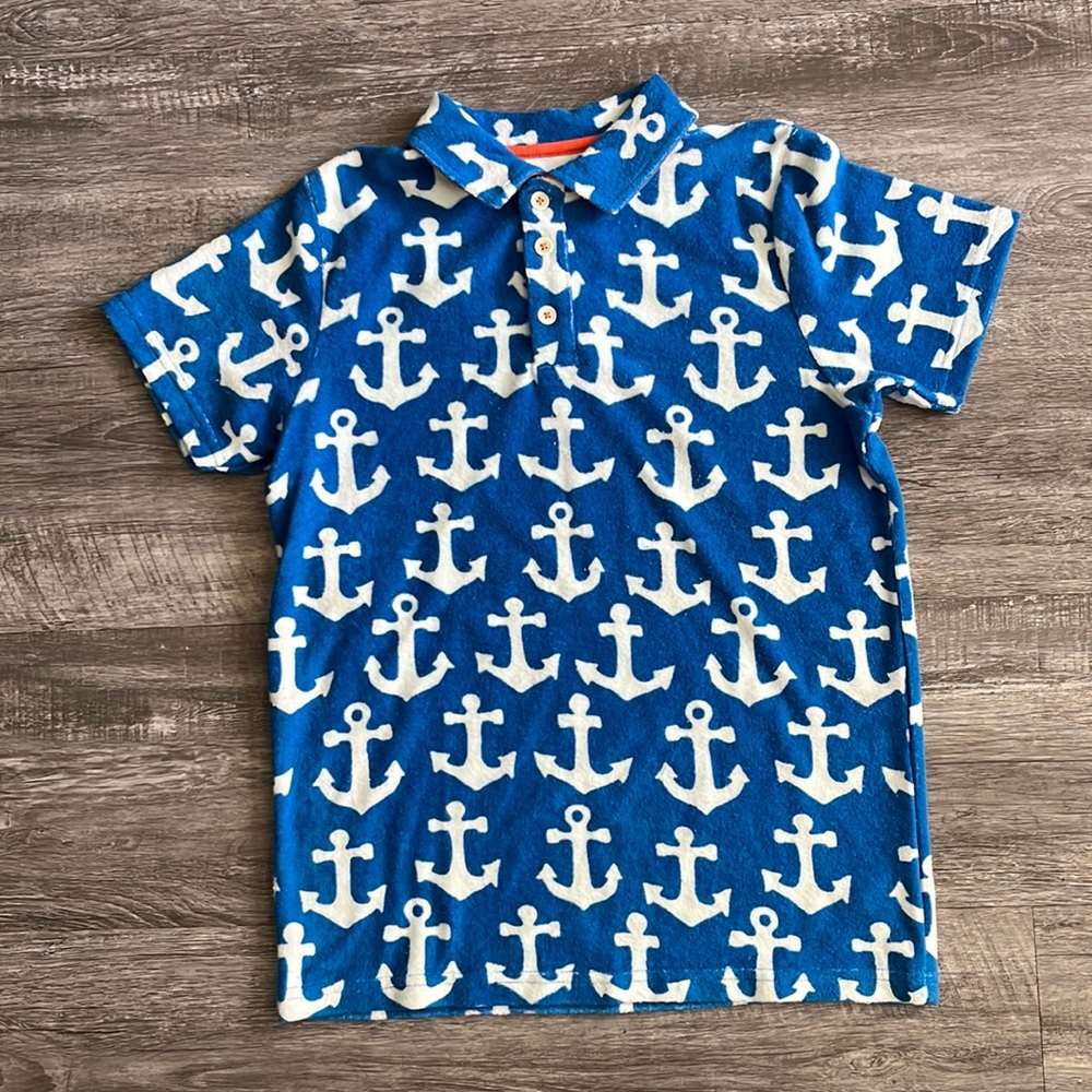 Size 11/12 Mini Boden Terrycloth Shirt